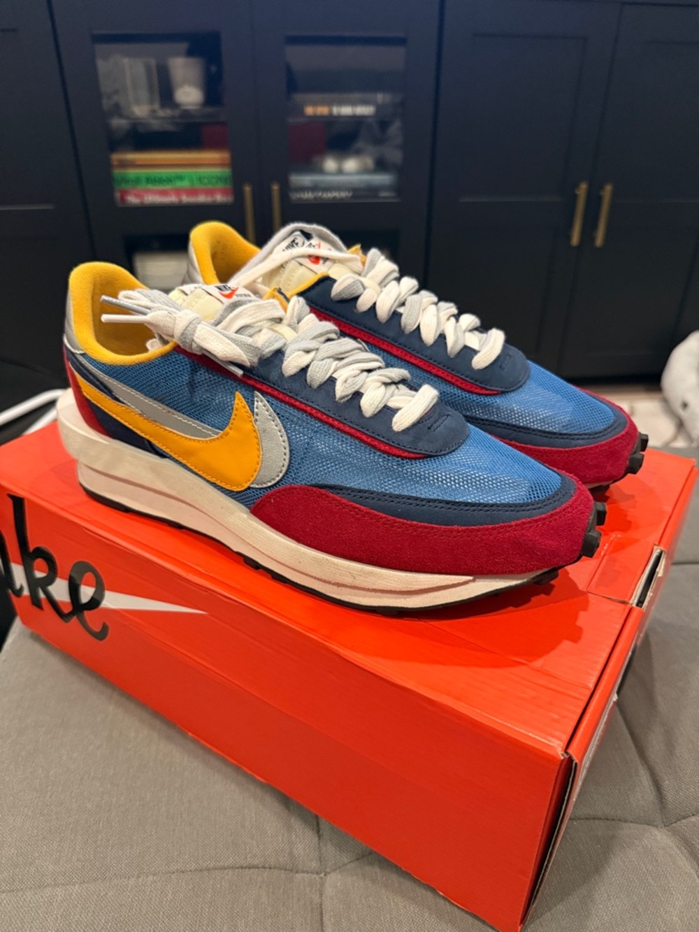 sacai × Nike LDWaffle 'Varsity Blue'